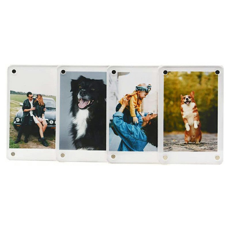 4Pcs / Set 3-inch Polaroid Picture Frames Fridge Magnetic Sticker for Fujifilm Instax Mini 12 11 9 4Pcs / Set 3-inch Polaroid Picture Frames Fridge Magnetic Sticker for Fujifilm Instax Mini 12 11 9